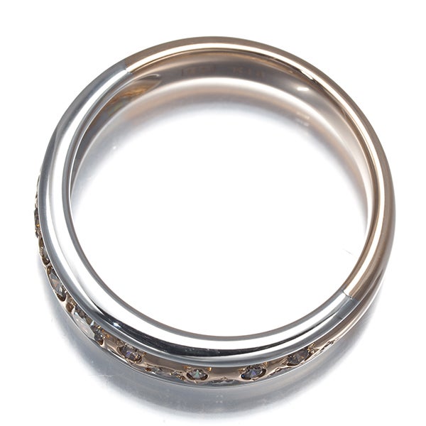 カシケイ リング  ダイヤ 0.52ct メランジェ 17.5号 K18PG/WG 