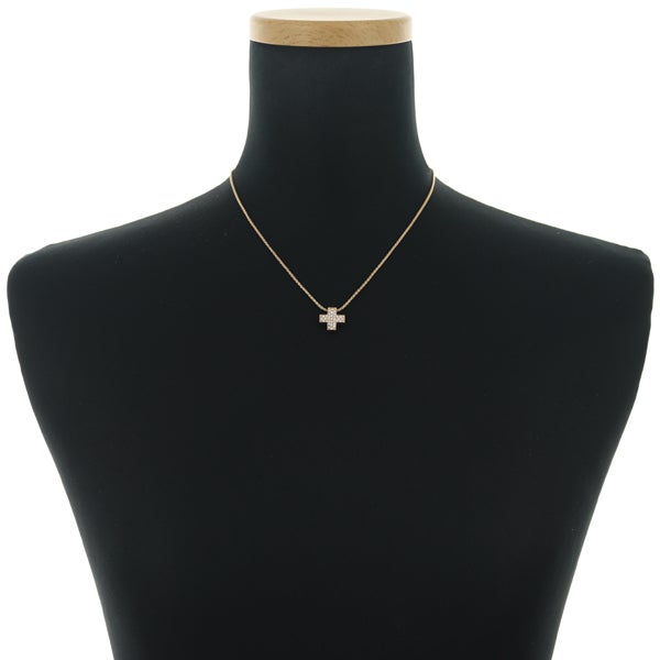 ピキョッティ ネックレス  ダイヤ 0.23ct  クロス パヴェ K18PG 保証書