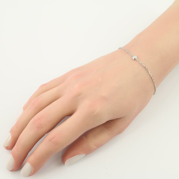 カルティエ ブレスレット  ダイヤ ダムール ディアマンレジェ SM K18WG 