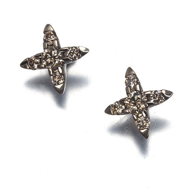 カシケイ ピアス ブラウン ダイヤ 0.23ct ネイキッド  K18BG/YG 