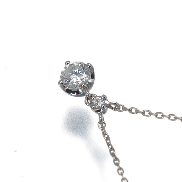 ヴァンドーム ネックレス  ダイヤ 0.16ct   Pt950/Pt850 