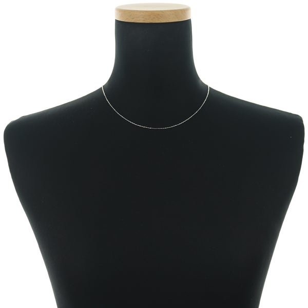 カットシリンダー チェーンネックレス 45cm K18WG