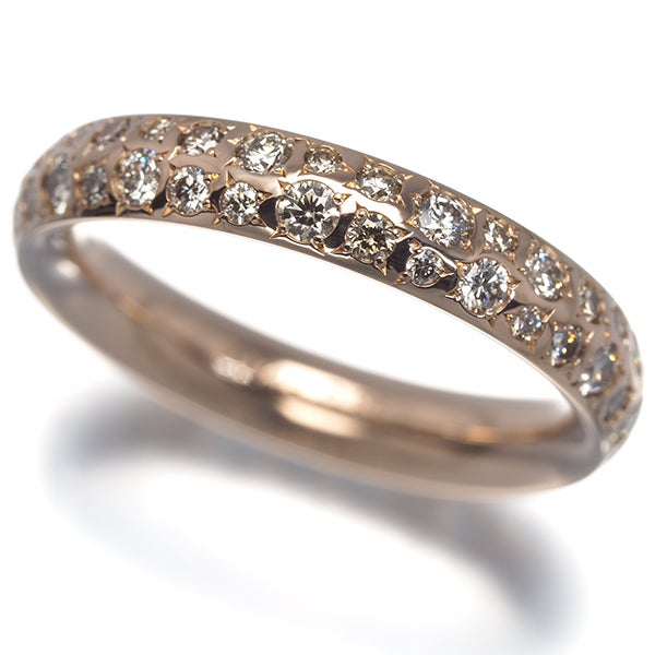 カシケイ リング  ダイヤ 0.85ct カシケイバンド フルエタニティ12号 K18PG 