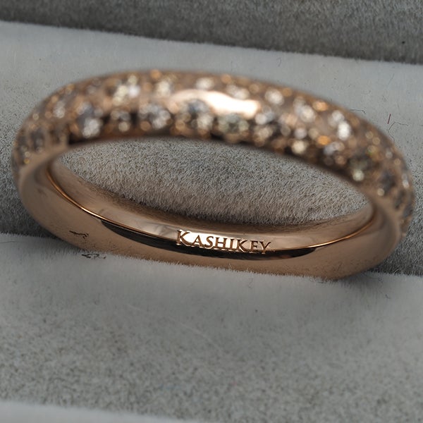 カシケイ リング  ダイヤ 0.85ct カシケイバンド フルエタニティ12号 K18PG 