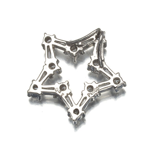 ダイヤ 0.37ct スター  ペンダントトップ Pt900 