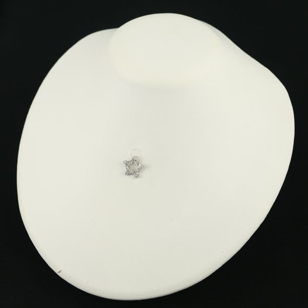 ダイヤ 0.37ct スター  ペンダントトップ Pt900 