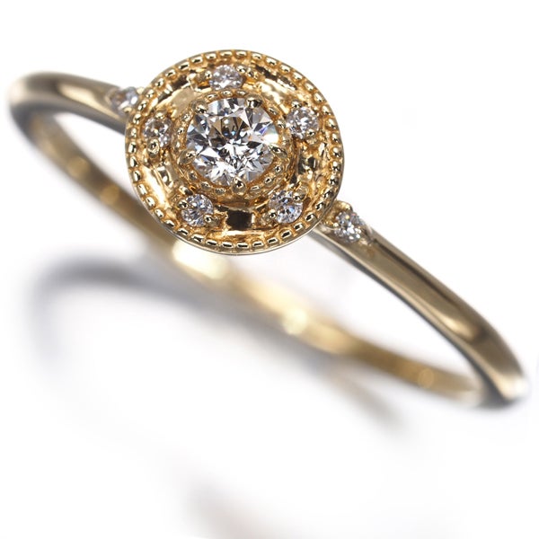 フェスタリア リング  ダイヤ 0.07ct/0.02ct Wish upon a star 10号 K18YG 