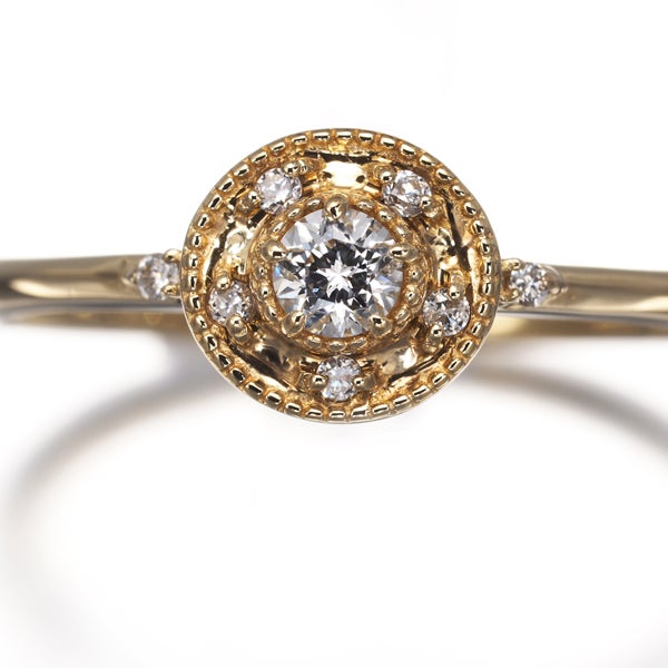 フェスタリア リング  ダイヤ 0.07ct/0.02ct Wish upon a star 10号 K18YG 