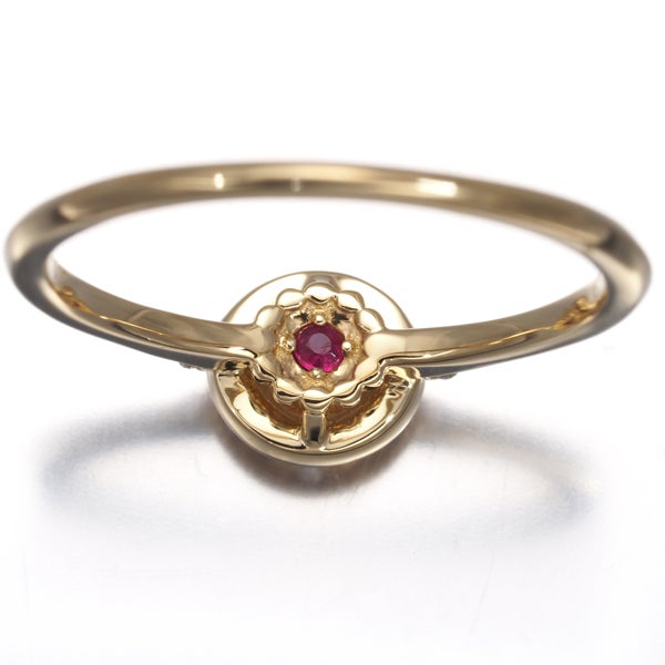 フェスタリア リング  ダイヤ 0.07ct/0.02ct Wish upon a star 10号 K18YG 