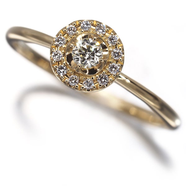 フェスタリア リング ダイヤ 0.091ct/0.05ct Wish upon a star 11号 K18YG