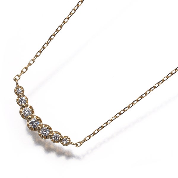 4℃ ネックレス  ダイヤ   K18YG 