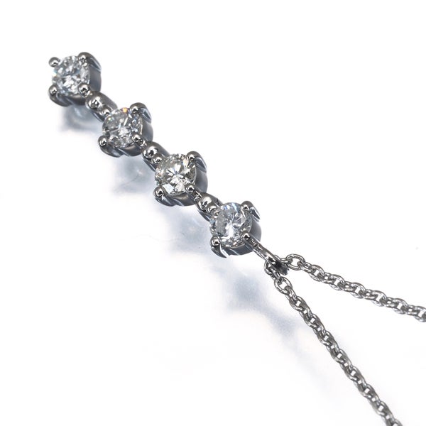 ヴァンドーム ネックレス  ダイヤ 0.24ct  4P Pt900/Pt850 