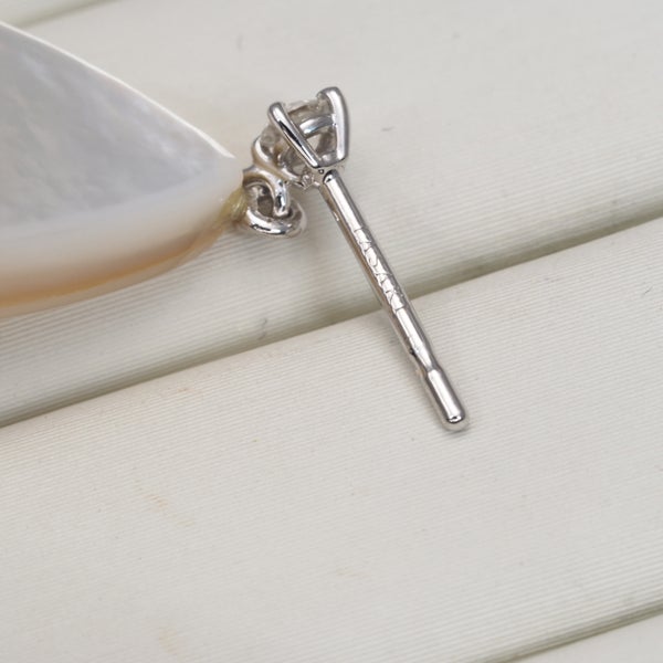 タサキ ピアス マベ マベ真珠 ダイヤ 0.06ct/0.06ct  ティアドロップ 揺れる K18WG 