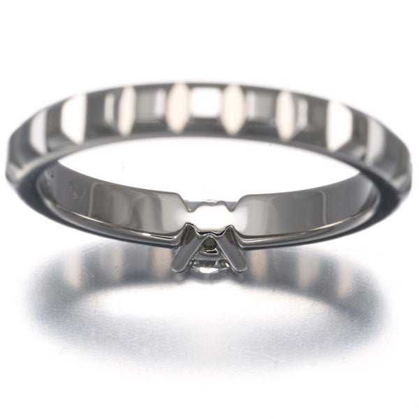 ブシュロン リング ダイヤ 0.22ct VVS2 キャトルクルドパリ ソリテール 50号 Pt950 鑑定書