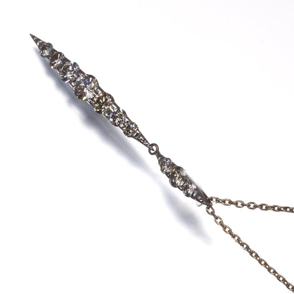 カシケイ ネックレス ブラウン ダイヤ 1.00ct ネイキッド  K18BG 