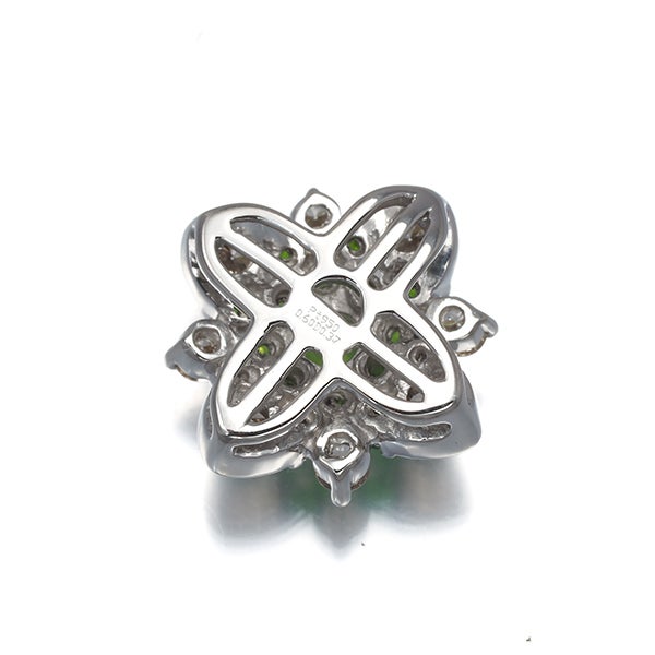  デマントイドガーネット 0.60ct ダイヤ 0.37ct   ペンダントトップ Pt950 