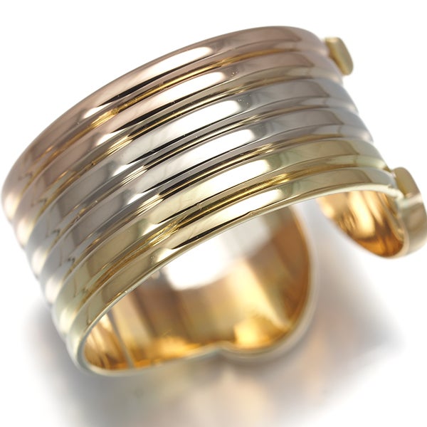 カルティエ リング   2C ドゥーブルC C2 スリーカラー LM 53号 K18YG/WG/PG 
