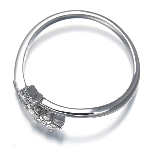 スタージュエリー リング  ダイヤ 0.12ct  スター 12号 K18WG 