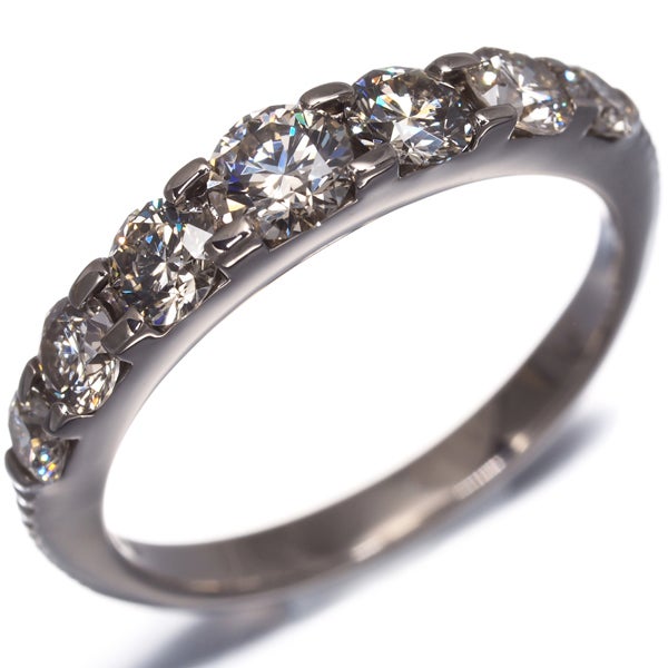 カシケイ リング ブラウン ダイヤ 1.00ct ネイキッド 11号 K18BG 