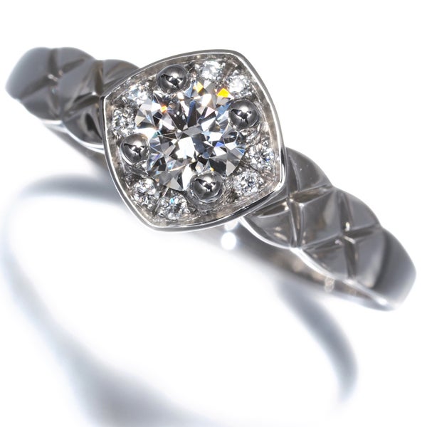 シャネル リング  ダイヤ 0.29ct D VVS2 3EX ココクラッシュ ソリテール 49号 Pt950 鑑