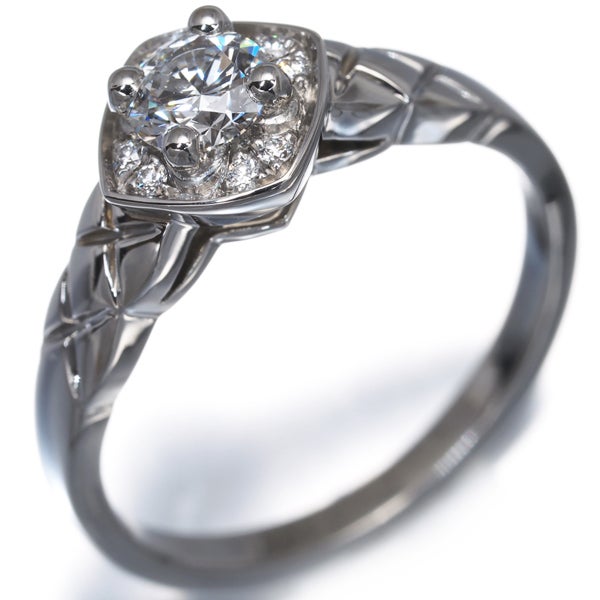 シャネル リング  ダイヤ 0.29ct D VVS2 3EX ココクラッシュ ソリテール 49号 Pt950 鑑