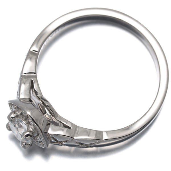 シャネル リング  ダイヤ 0.29ct D VVS2 3EX ココクラッシュ ソリテール 49号 Pt950 鑑
