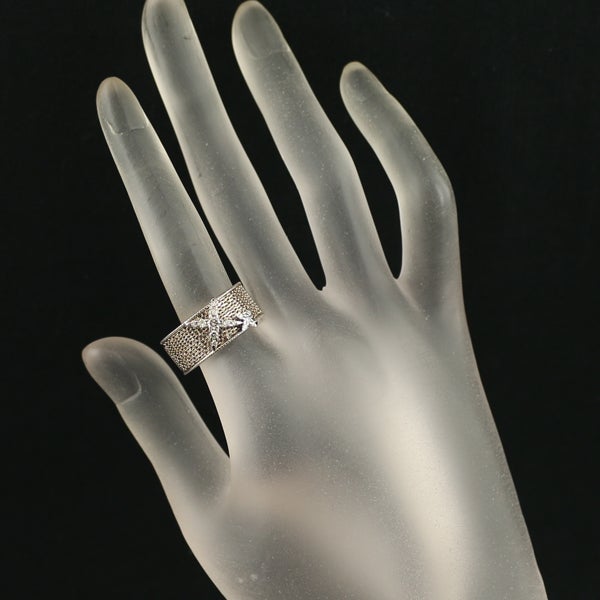 カシケイ リング ダイヤ 0.18ct/0.03ct ネイキッド 12号 K18BG/Pt900 箱