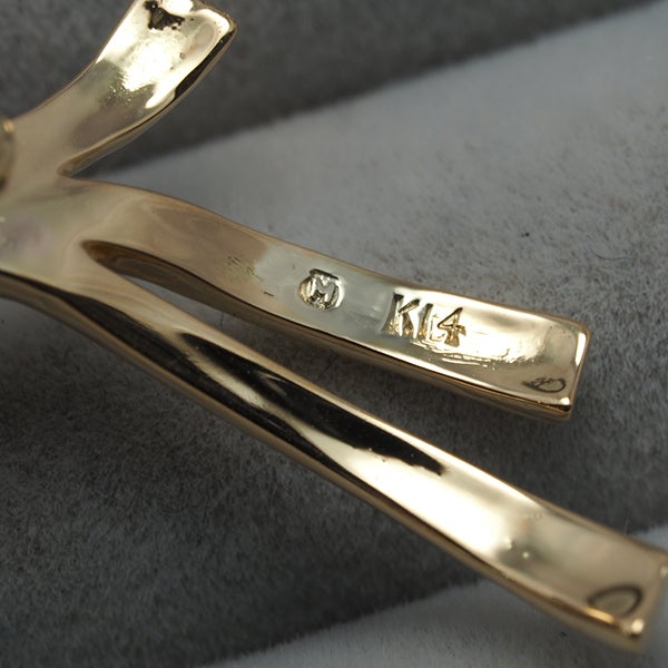 ミキモト ブローチ  アコヤ真珠 5.2-7.1mm  ブーケ K14YG 