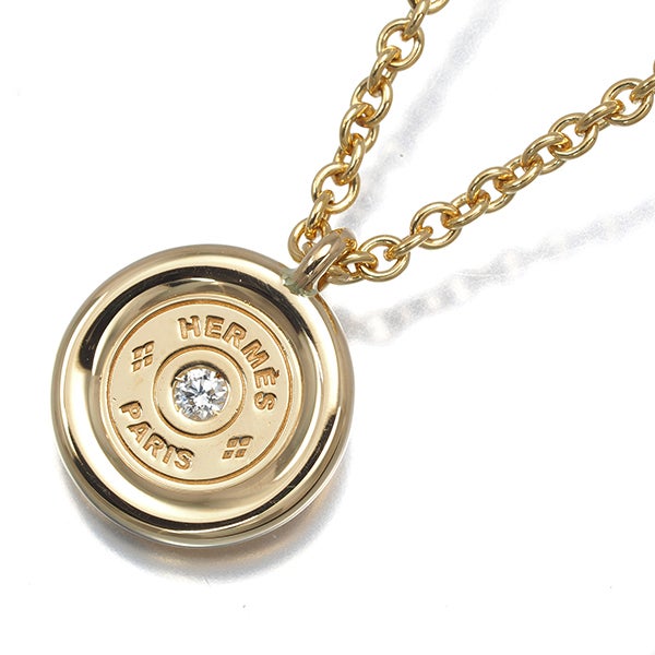 エルメス ネックレス  ダイヤ セリエ  K18YG 