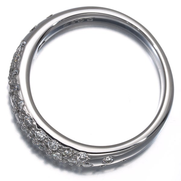 スタージュエリー リング  ダイヤ 0.55ct  パヴェ 11号 K18WG 