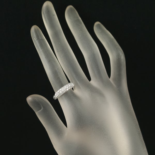 スタージュエリー リング  ダイヤ 0.55ct  パヴェ 11号 K18WG 