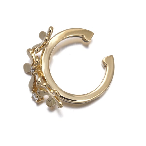 アーカー イヤリング  ダイヤ 0.02ct フルールブリリアン イヤーカフ 片耳 K18YG 