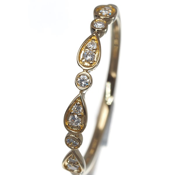  ダイヤ 0.13ct   リング K18YG 