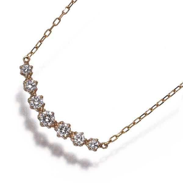  ダイヤ 0.27ct   ネックレス K18YG ソーティング
