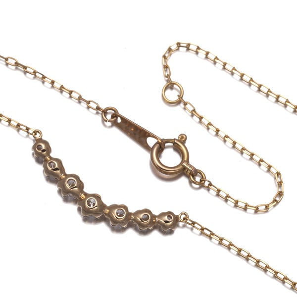  ダイヤ 0.27ct   ネックレス K18YG ソーティング