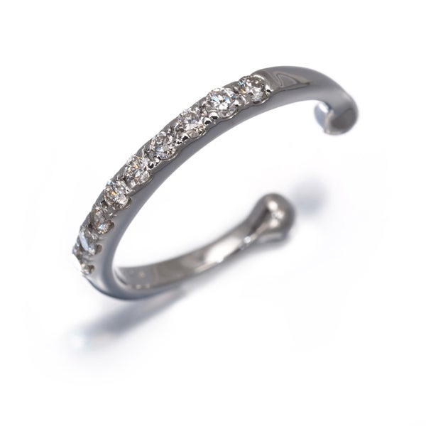  ダイヤ 0.20ct イヤーカフ 片耳  イヤリング Pt950 