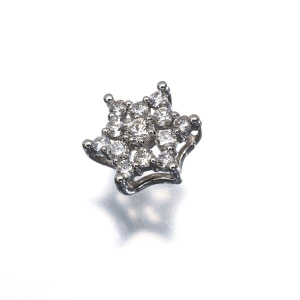  ダイヤ 0.27ct スター  ペンダントトップ Pt900 