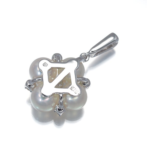 ミキモト ペンダントトップ  アコヤ真珠 5.2-5.4mm   ダイヤ   K18WG 