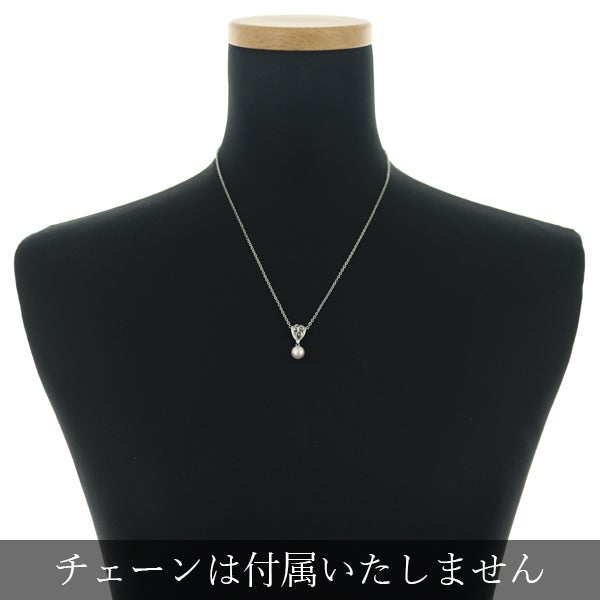 タサキ ペンダントトップ  アコヤ真珠 7.1mm ダイヤ 0.03ct  透かし Pt900 