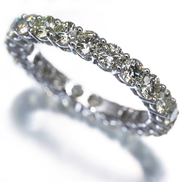  ダイヤ 2.00ct フルエタニティ  リング K18WG 