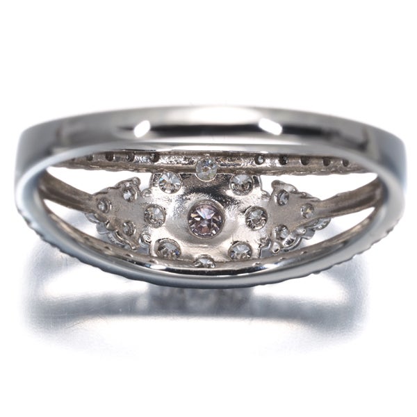 ピンク&クリア ダイヤ 0.079ct I1/0.56ct   リング Pt950 ソーティング