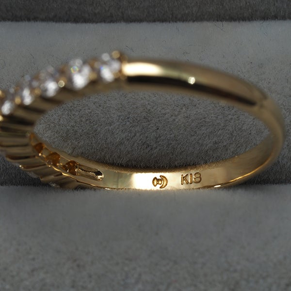 タサキ リング  ダイヤ 0.36ct  10号 K18YG 