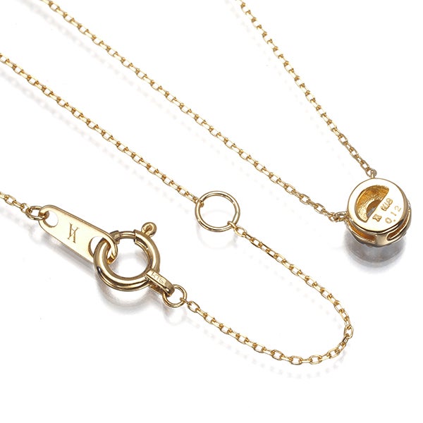 ヴァンドーム ネックレス  ダイヤ 0.12ct グレース  K18YG 