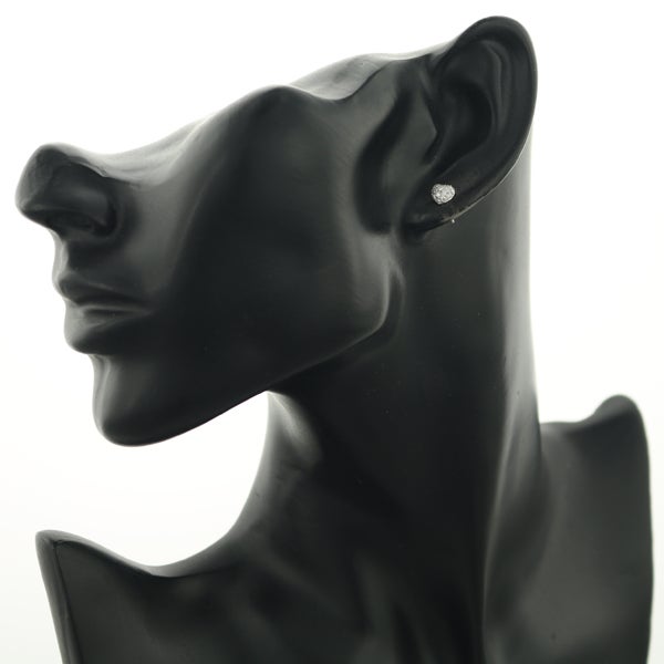 ミキモト ピアス ブラック 黒蝶真珠 10.0mm ダイヤ  ハート パヴェ 2WAY K18WG 