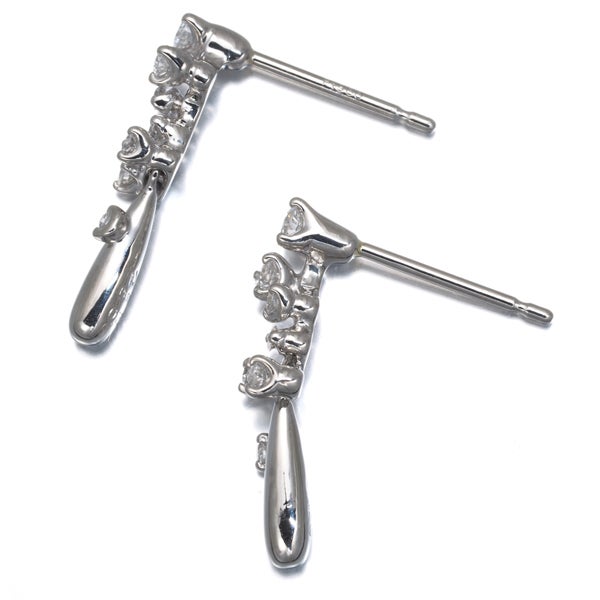 星の砂 ピアス  ダイヤ 0.15ct/0.15ct   Pt900 