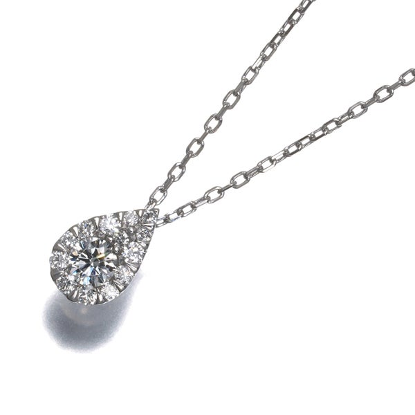 ヴァンドーム ネックレス  ダイヤ 0.086ct ドロップオブガーランド  Pt950/Pt850 