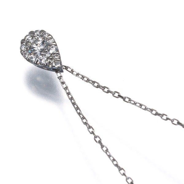 ヴァンドーム ネックレス  ダイヤ 0.086ct ドロップオブガーランド  Pt950/Pt850 