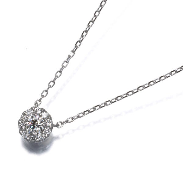 ヴァンドーム ネックレス  ダイヤ 0.12ct グレース  Pt950/Pt850 