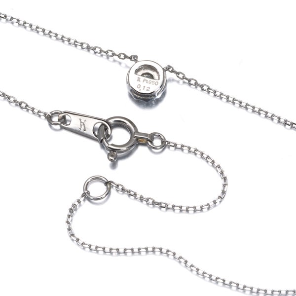 ヴァンドーム ネックレス  ダイヤ 0.12ct グレース  Pt950/Pt850 