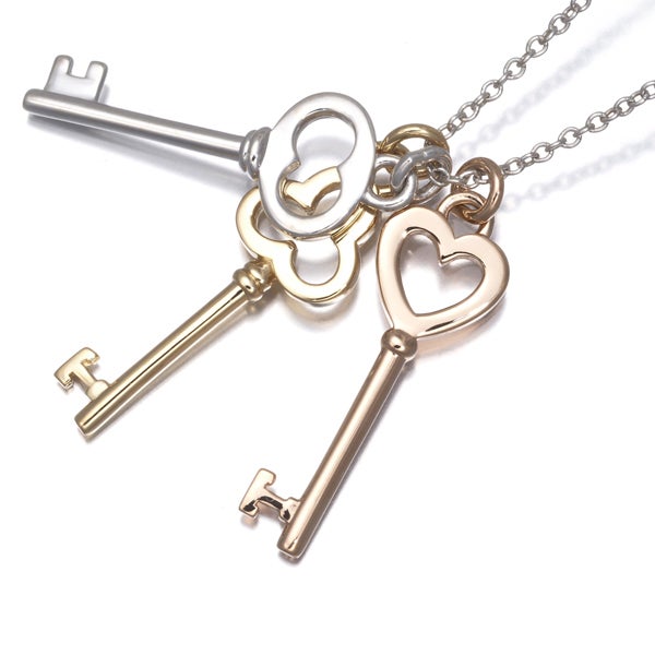ティファニー ネックレス   トリプルキー スリーカラー シルバー925/K18YG/PG 